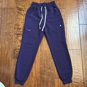 FIGS Purple jam Jogger Pants with Drawstring